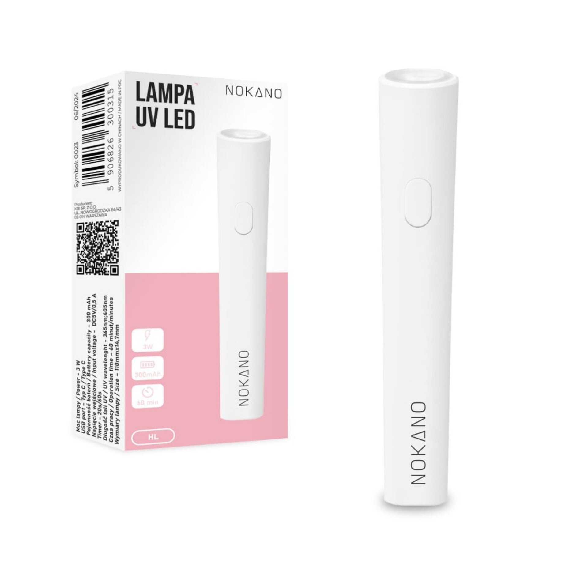 Lampka Do Paznokci UV/LED Mini Basic Biała