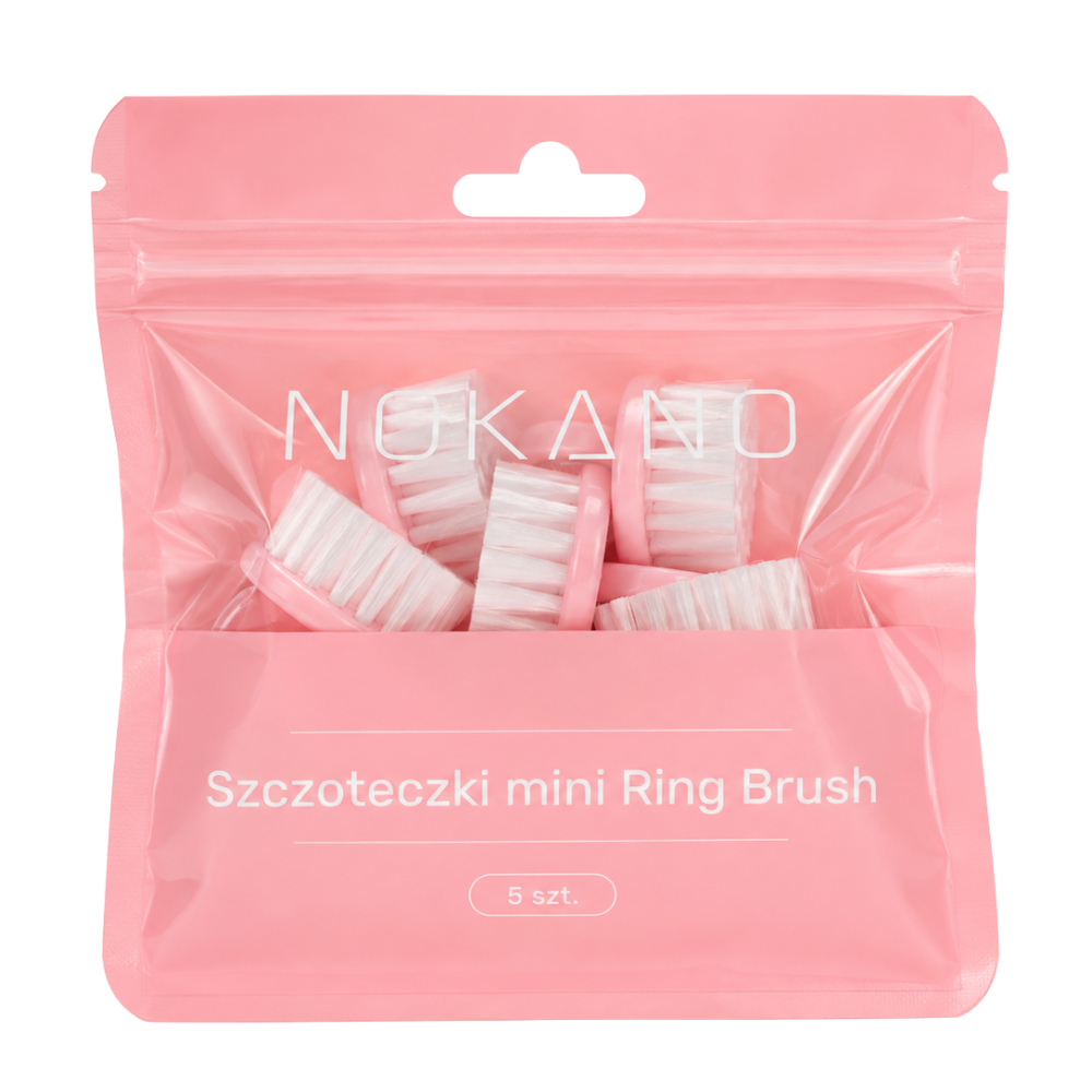 Szczoteczki Mini Ring Brush Różowa 5 Sztuk